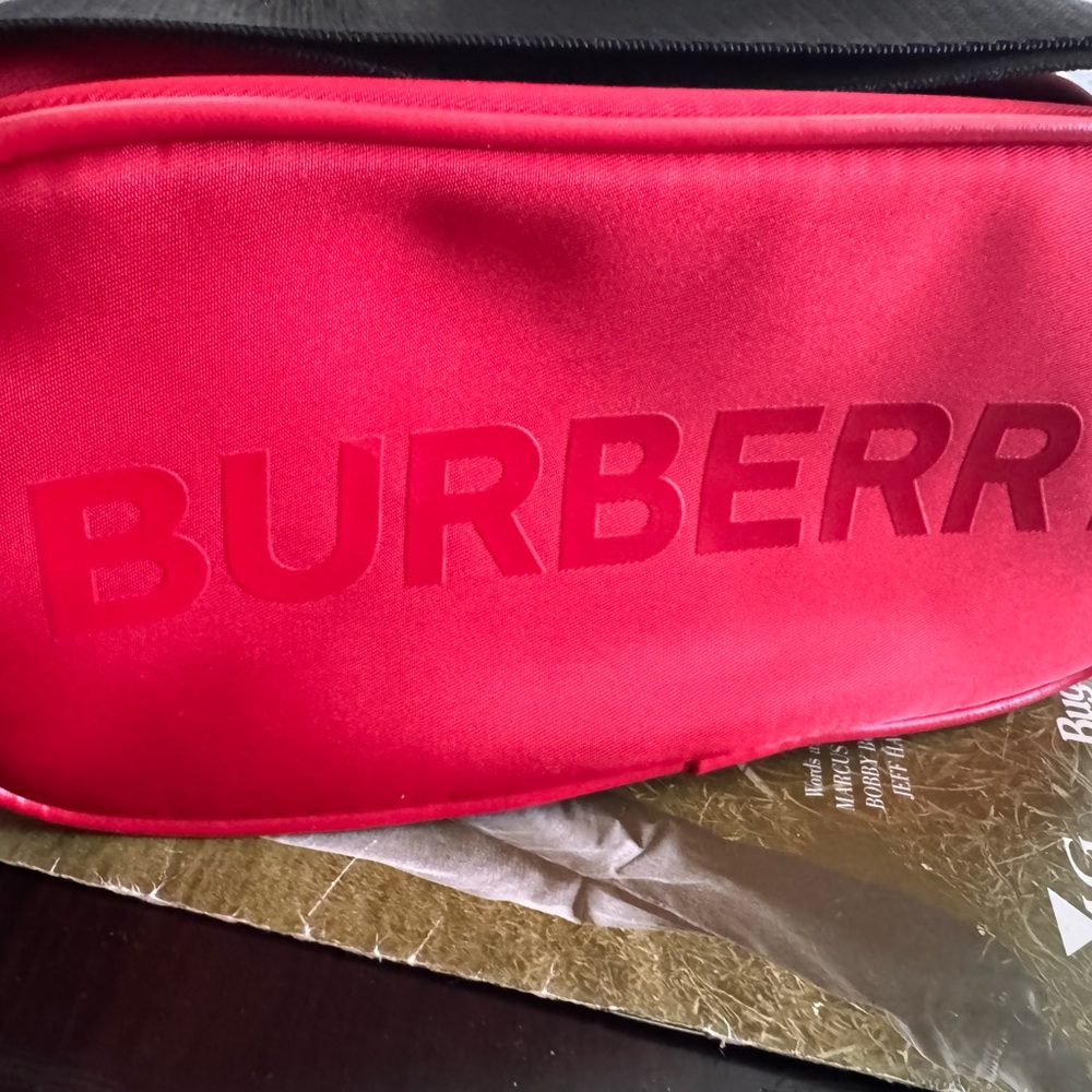 Burberry Red Logo Belt Bag